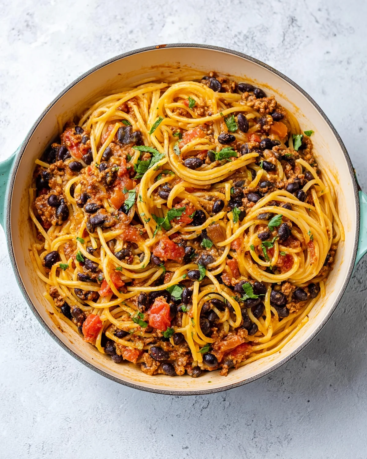 Easy One-Pot Black Bean Taco Spaghetti - Image 3