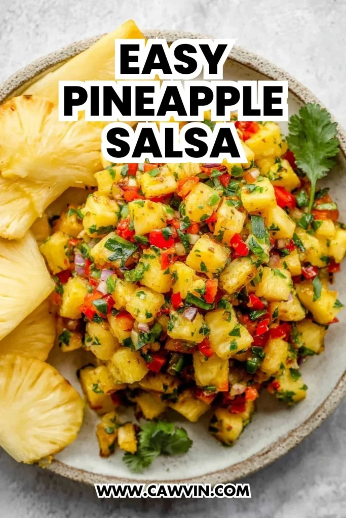 Easy Pineapple Salsa - Easy Peasy Recipes