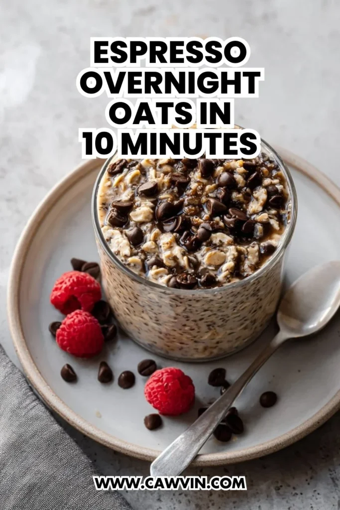 Espresso Overnight Oats in 10 Minutes - Easy Peasy Recipes