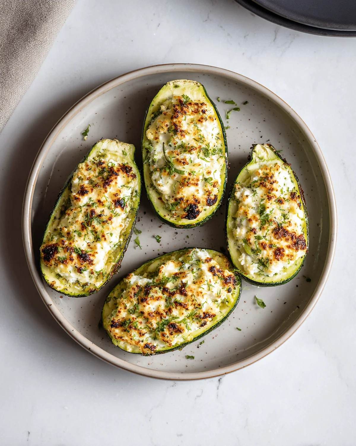 Feta Cheese Stuffed Zucchini - Image 3