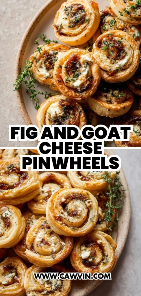Fig and Goat Cheese Pinwheels 2 1 - Easy Peasy Recipes