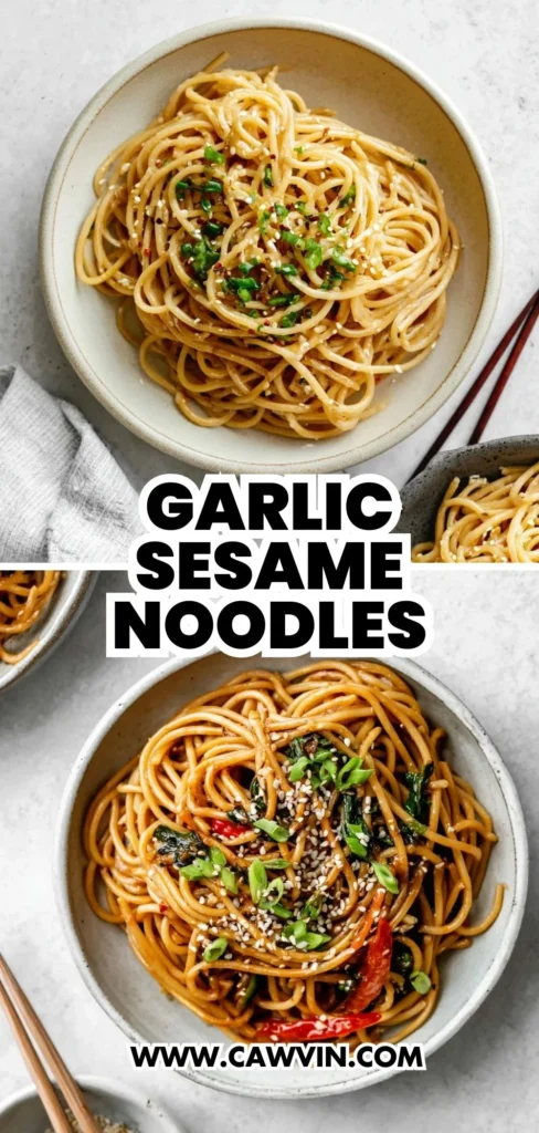 Garlic Sesame Noodles 2 1 - Easy Peasy Recipes