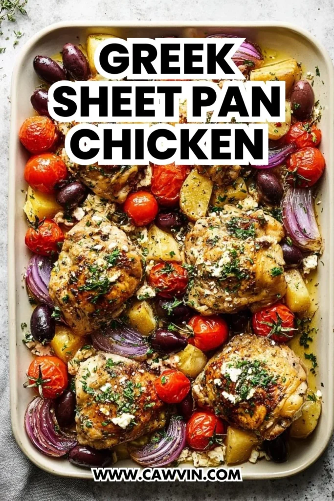 Greek Sheet Pan Chicken - Easy Peasy Recipes