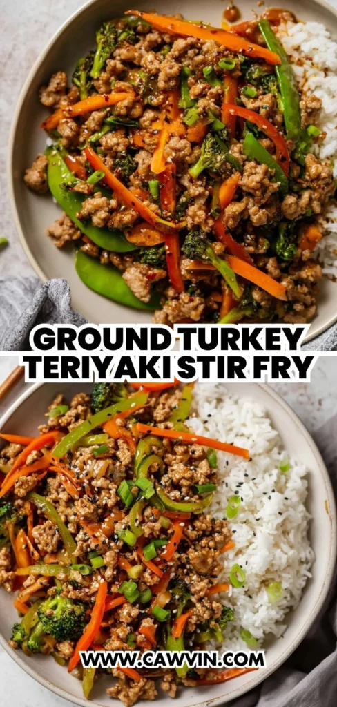 Ground Turkey Teriyaki Stir Fry 2 1 - Easy Peasy Recipes