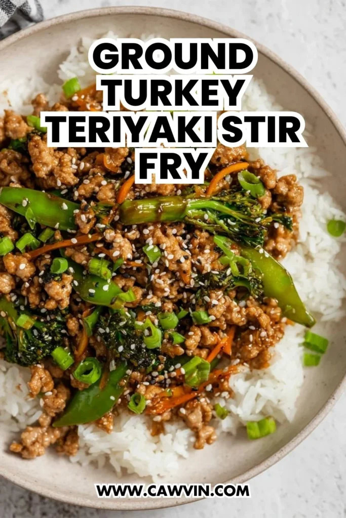Ground Turkey Teriyaki Stir Fry - Easy Peasy Recipes