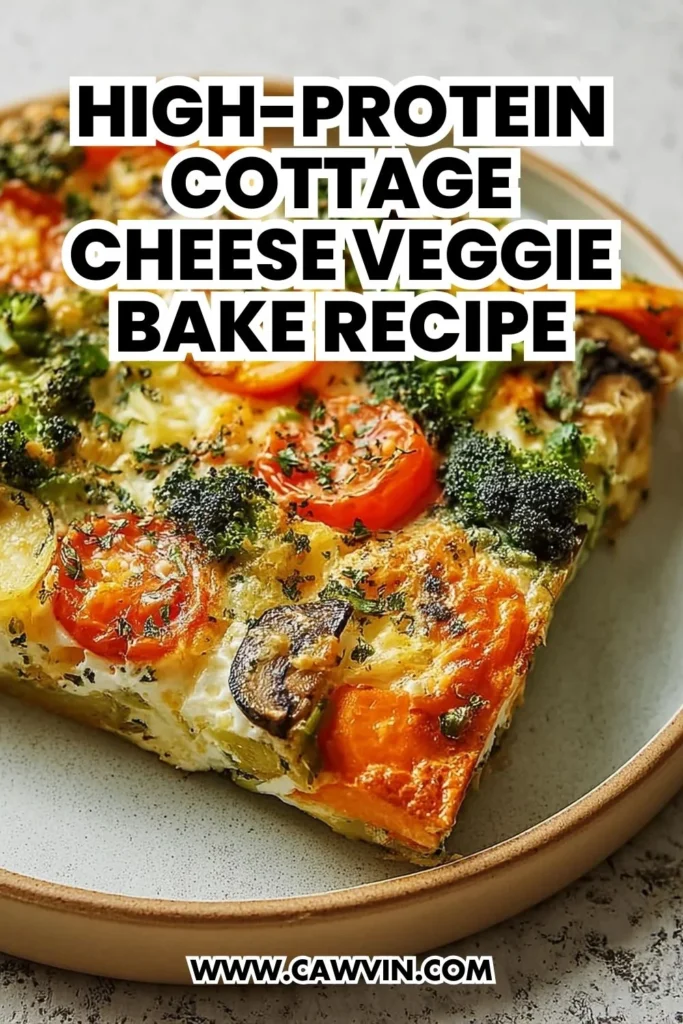 High Protein Cottage Cheese Veggie Bake Recipe - Easy Peasy Recipes