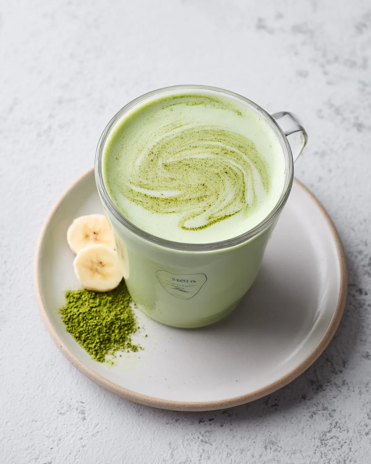 Homemade Banana Matcha Smoothie - Image 2