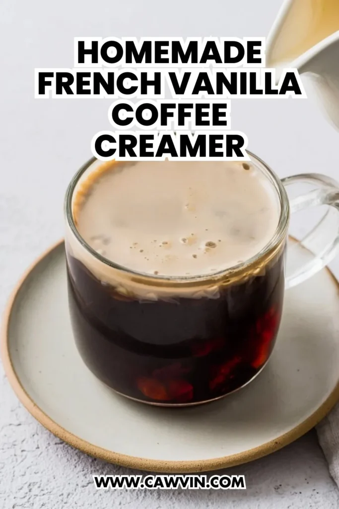 Homemade French Vanilla Coffee Creamer - Easy Peasy Recipes