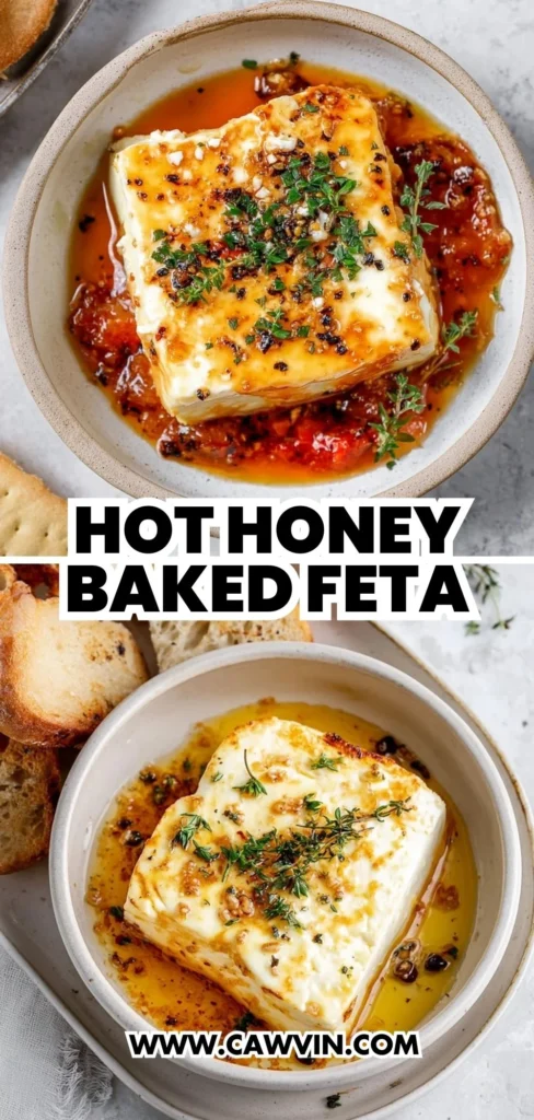 Hot Honey Baked Feta 2 1 - Easy Peasy Recipes