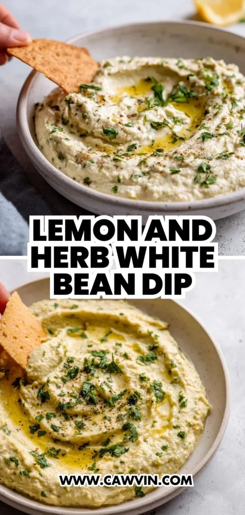 Lemon and Herb White Bean Dip 2 1 - Easy Peasy Recipes