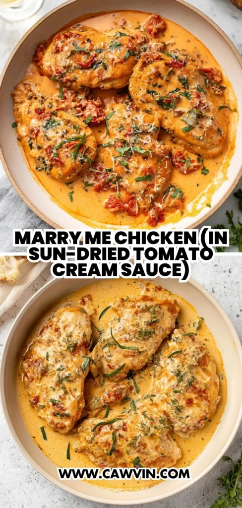 Marry Me Chicken In Sun Dried Tomato Cream Sauce 2 1 - Easy Peasy Recipes