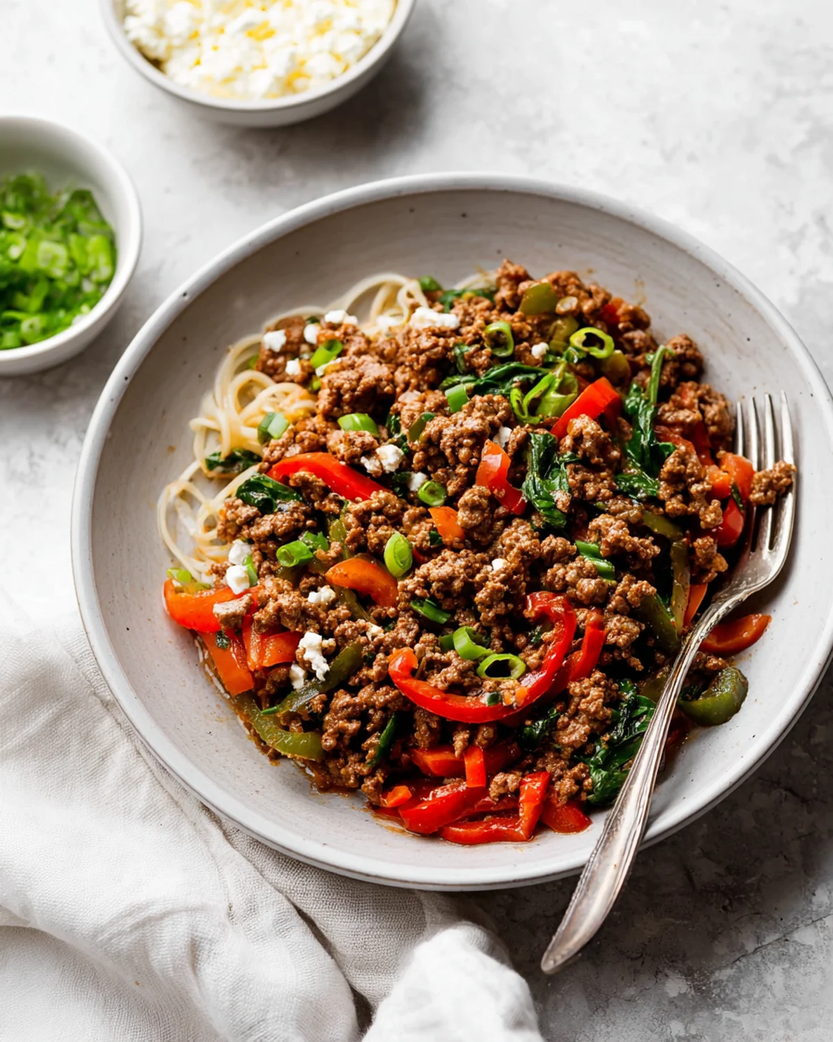 Mediterranean Ground Beef Stir Fry - Image 4