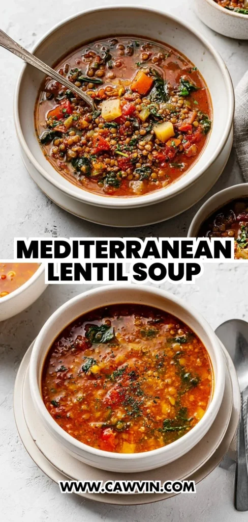 Mediterranean Lentil Soup 2 1 - Easy Peasy Recipes
