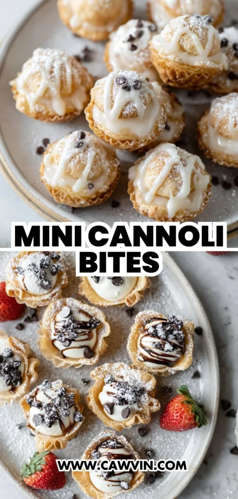 Mini Cannoli Bites 2 1 - Easy Peasy Recipes