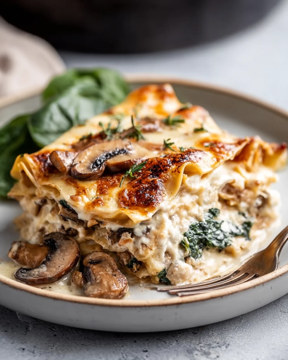 Mushroom And Spinach Lasagna Recipe - Image 3