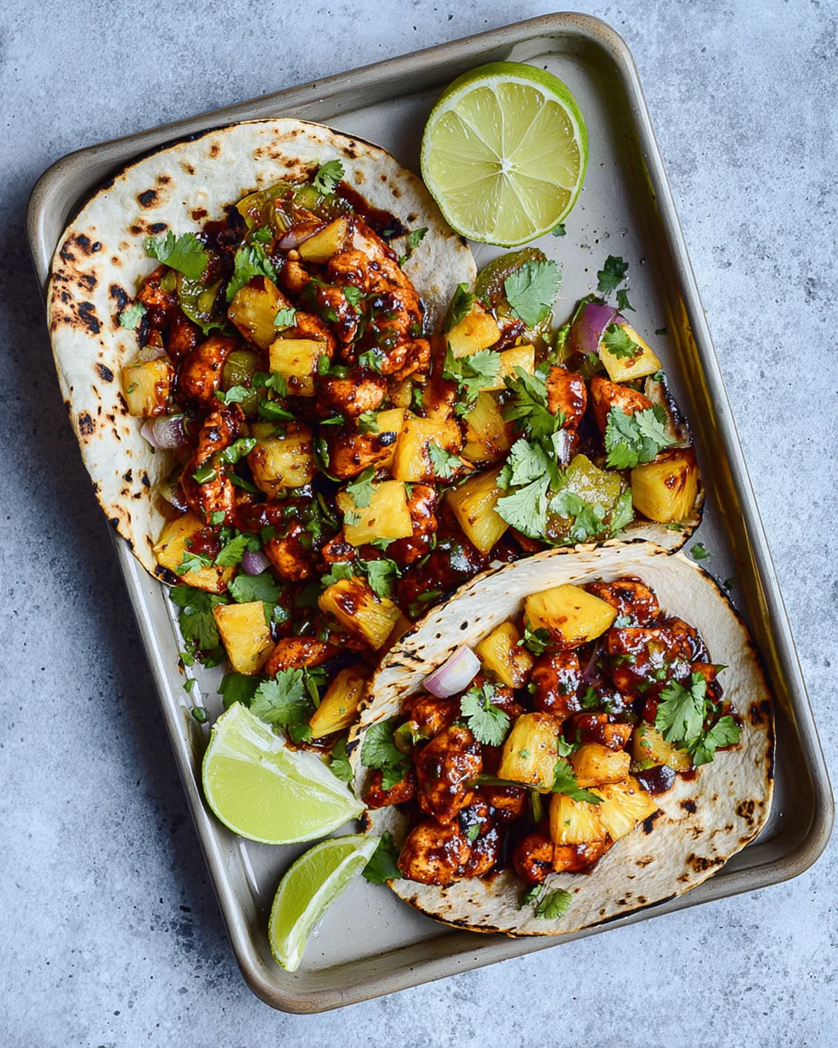 One Pan Chicken and Pineapple Tacos - Image 2
