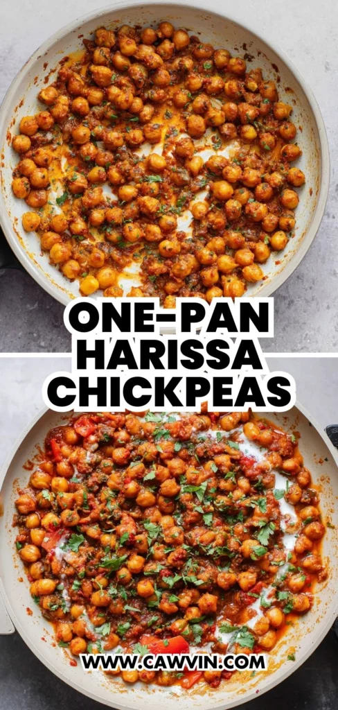 One Pan Harissa Chickpeas 2 1 - Easy Peasy Recipes