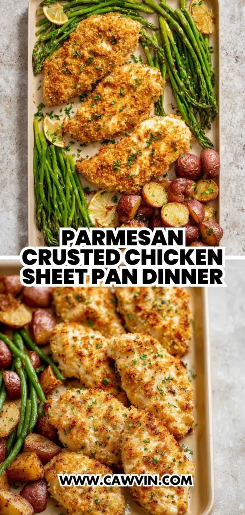 Parmesan Crusted Chicken Sheet Pan Dinner 2 1 - Easy Peasy Recipes