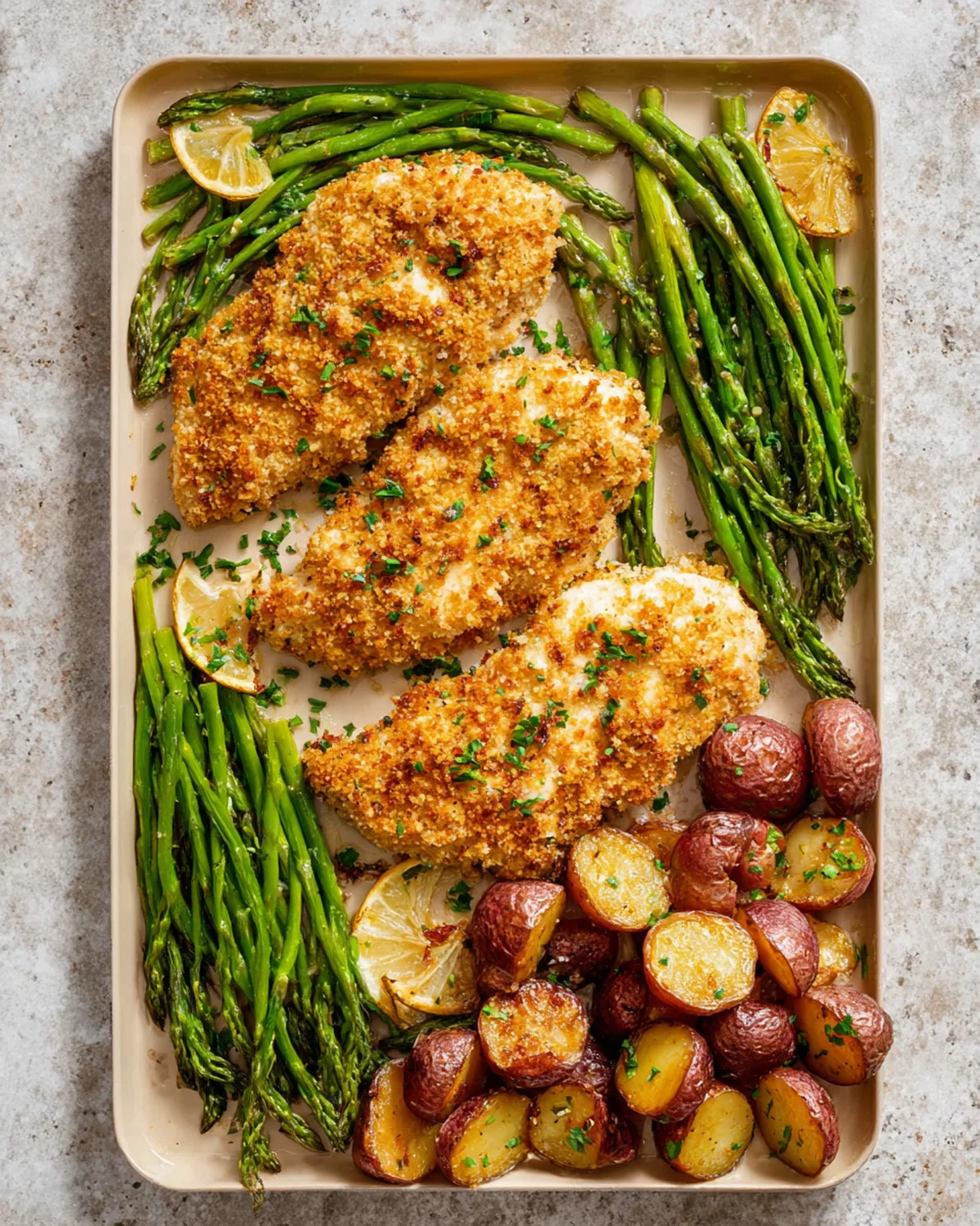 Parmesan Crusted Chicken Sheet Pan Dinner - Image 2