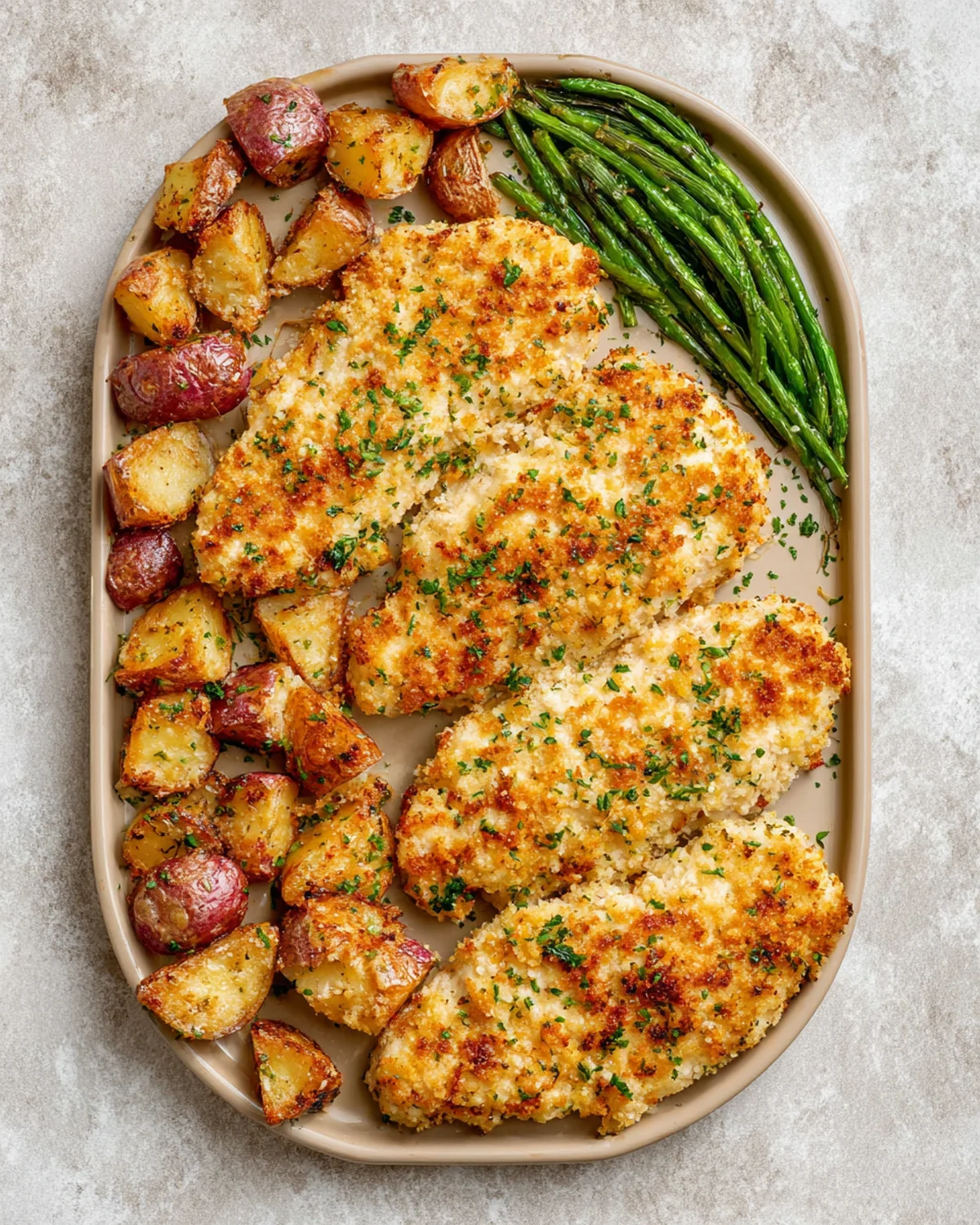 Parmesan Crusted Chicken Sheet Pan Dinner - Image 3