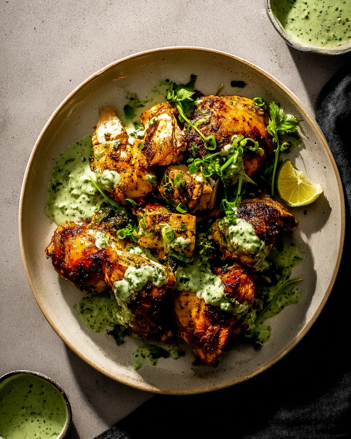 Peruvian Chicken with Green Sauce - Image 4