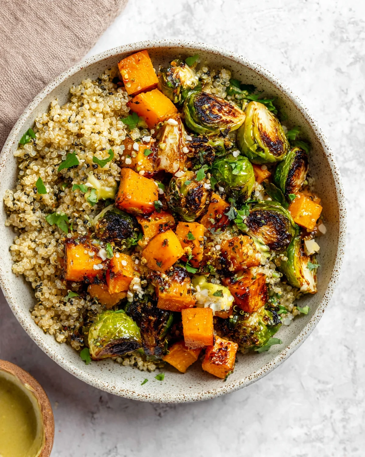 Quinoa Power Bowls with Maple Chipotle Brussels and Smoky Butternut Squash - Image 4