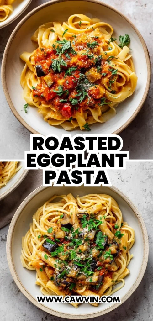 Roasted Eggplant Pasta 2 1 - Easy Peasy Recipes