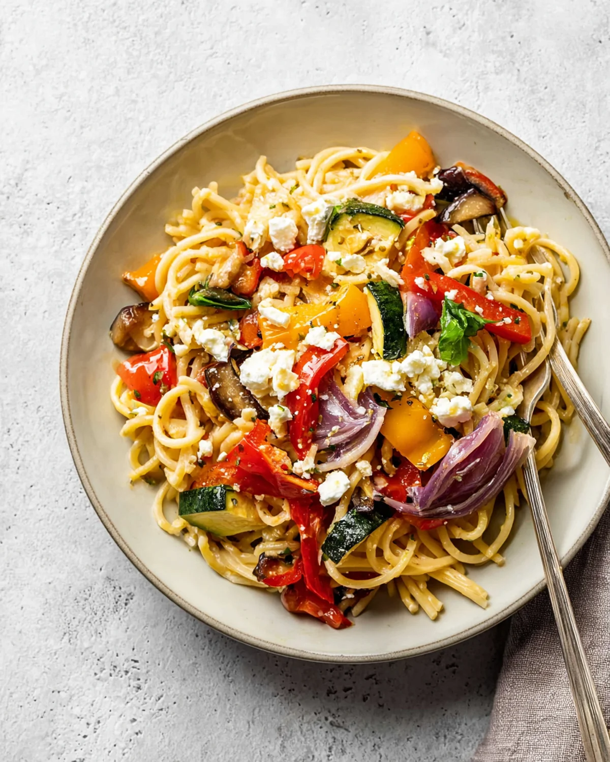 Roasted Veggie Pasta with Feta - Image 2