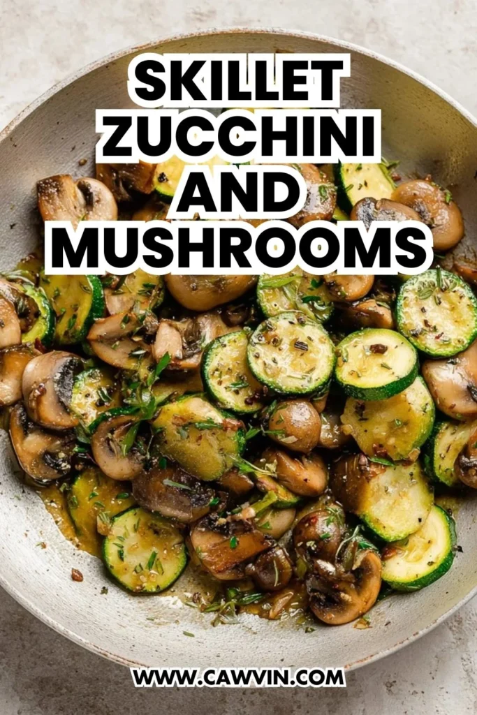 Skillet Zucchini and Mushrooms - Easy Peasy Recipes