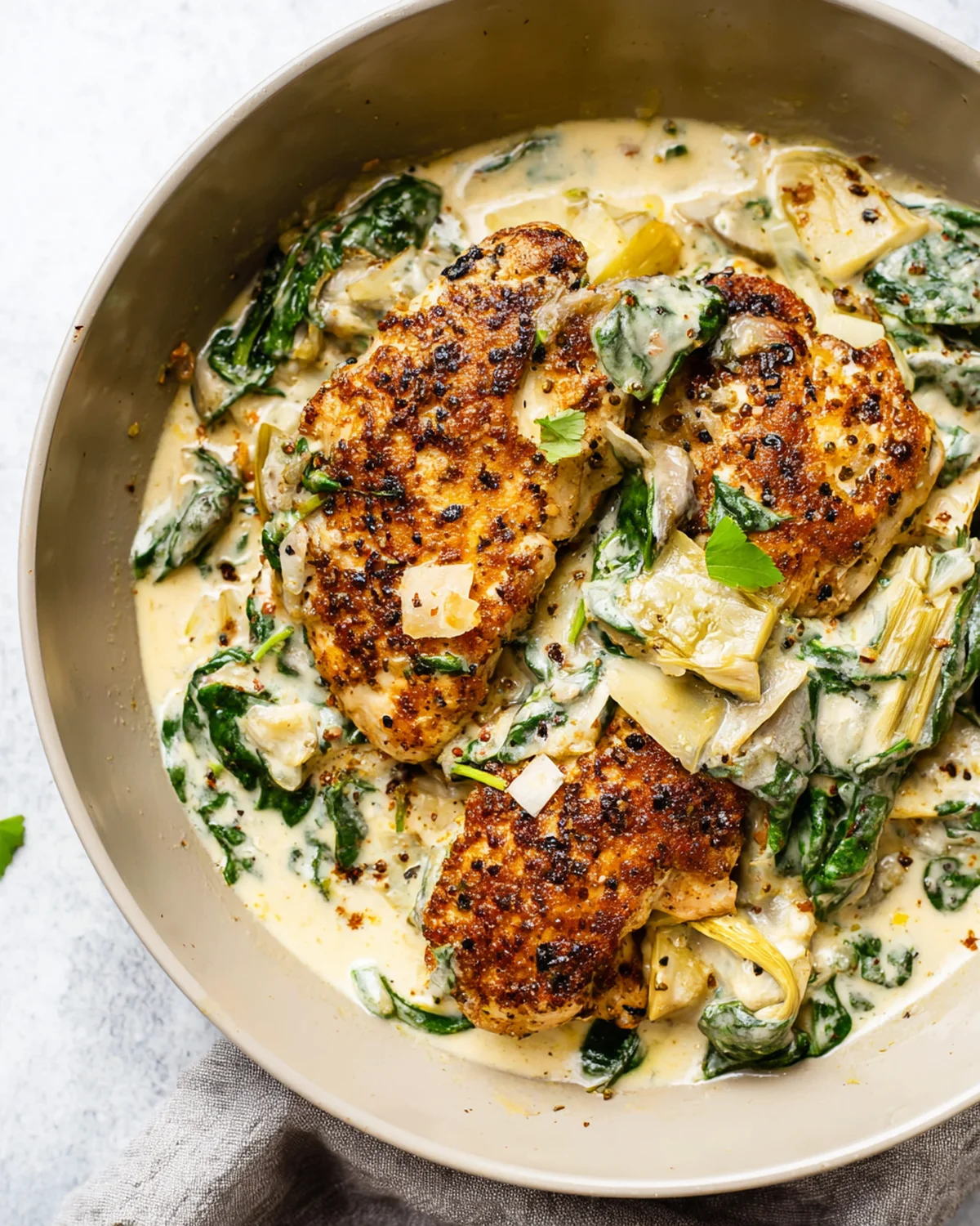 Spinach Artichoke Chicken Skillet - Image 2
