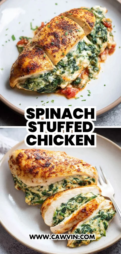 Spinach Stuffed Chicken 2 1 - Easy Peasy Recipes