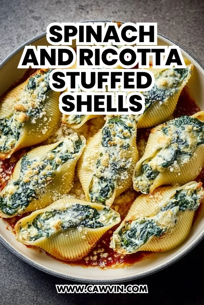 Spinach and Ricotta Stuffed Shells Recipe - Easy Peasy Recipes