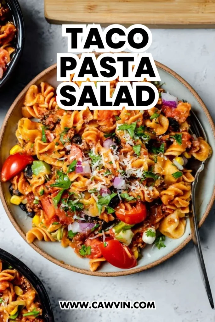 Taco Pasta Salad - Easy Peasy Recipes