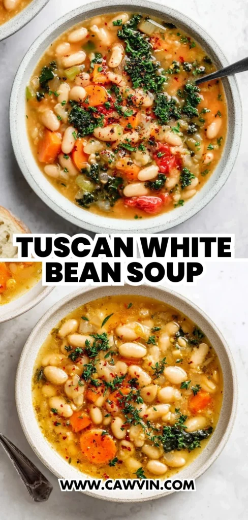 Tuscan White Bean Soup 2 1 - Easy Peasy Recipes