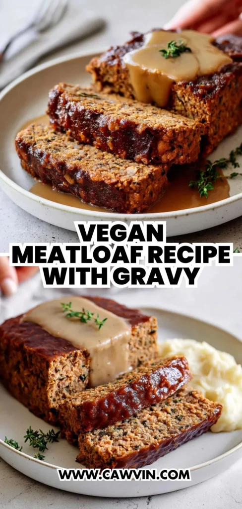 Vegan Meatloaf Recipe With Gravy 2 1 - Easy Peasy Recipes