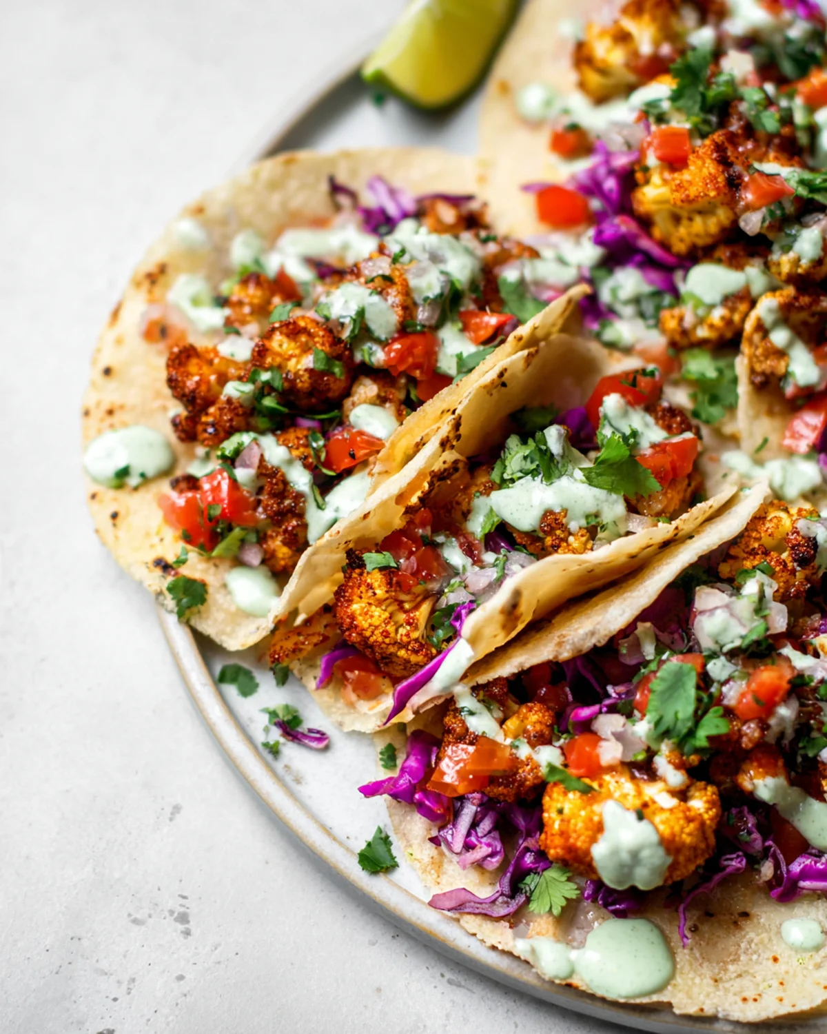 Vegan Roasted Cauliflower Tacos - Image 2
