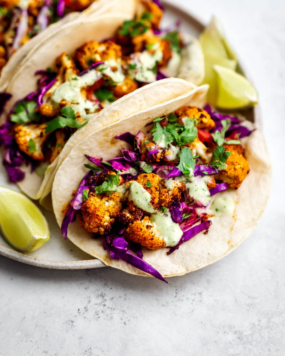 Vegan Roasted Cauliflower Tacos - Image 4