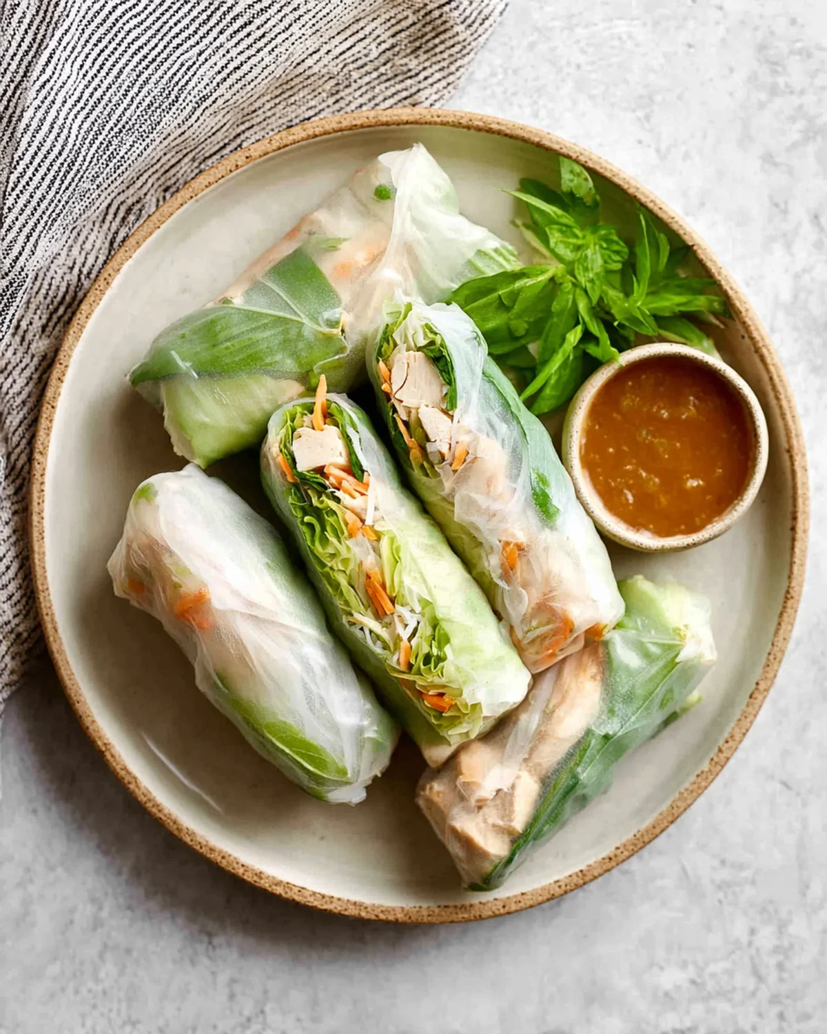 Vietnamese Summer Rolls with Chicken - Image 4
