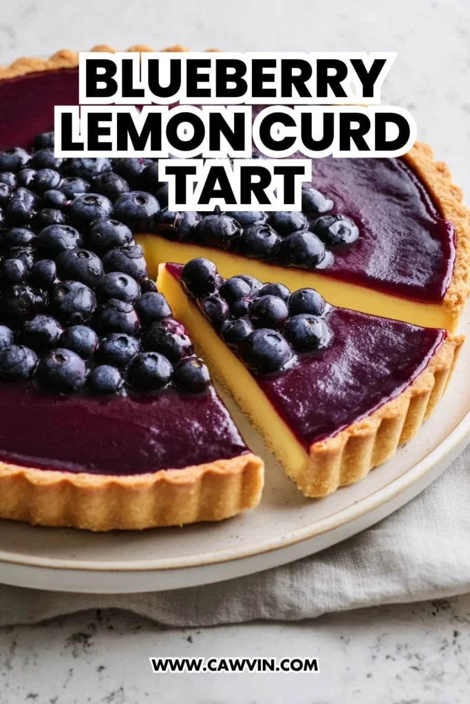 Blueberry Lemon Curd Tart - Easy Peasy Recipes
