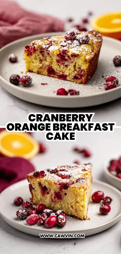Cranberry Orange Breakfast Cake Recipe 2 1 - Easy Peasy Recipes