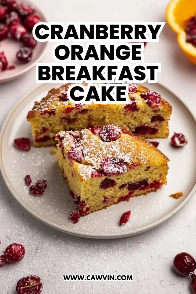 Cranberry Orange Breakfast Cake Recipe - Easy Peasy Recipes