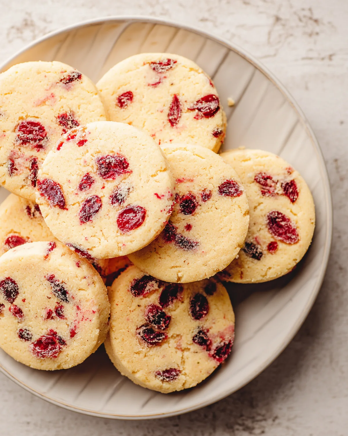 Cranberry Orange Shortbread Cookies - Image 3