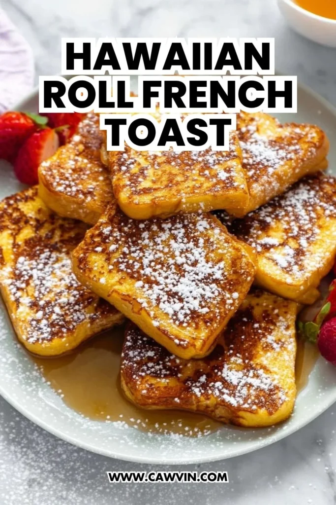 Hawaiian Roll French Toast - Easy Peasy Recipes
