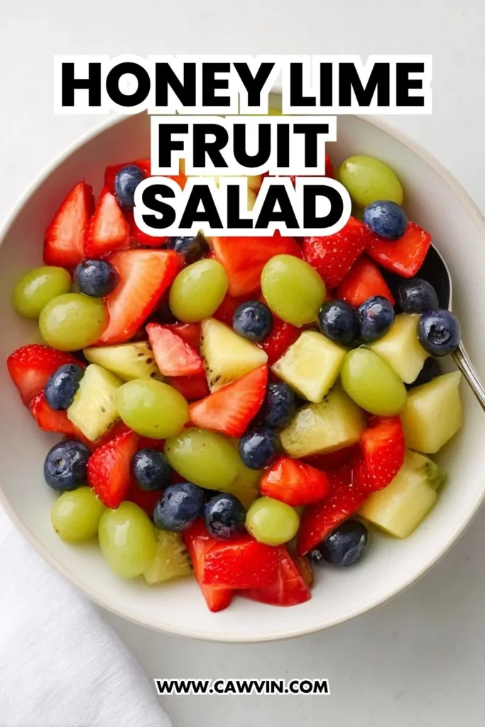 Honey Lime Fruit Salad - Easy Peasy Recipes