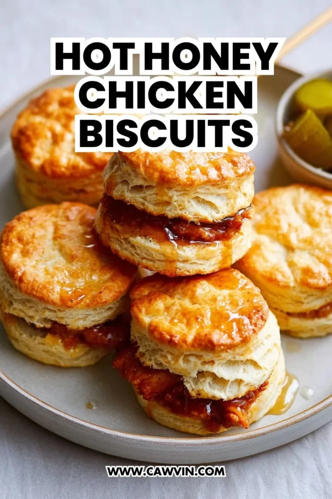 Hot Honey Chicken Biscuits - Easy Peasy Recipes