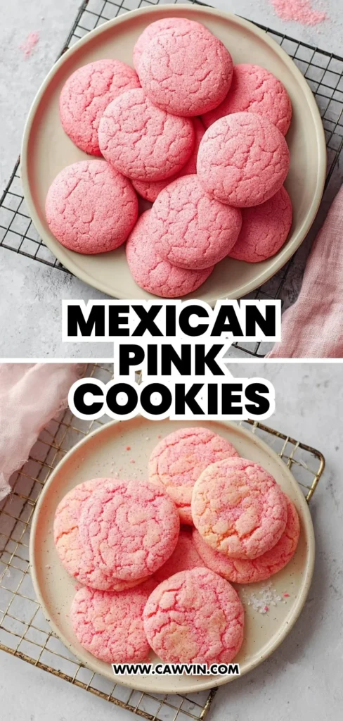 Mexican Pink Cookies 2 1 - Easy Peasy Recipes